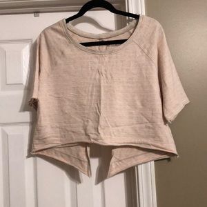 Free people cropped tee